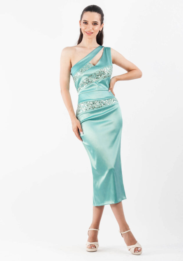 Rochie conica-principal-turcoaz
